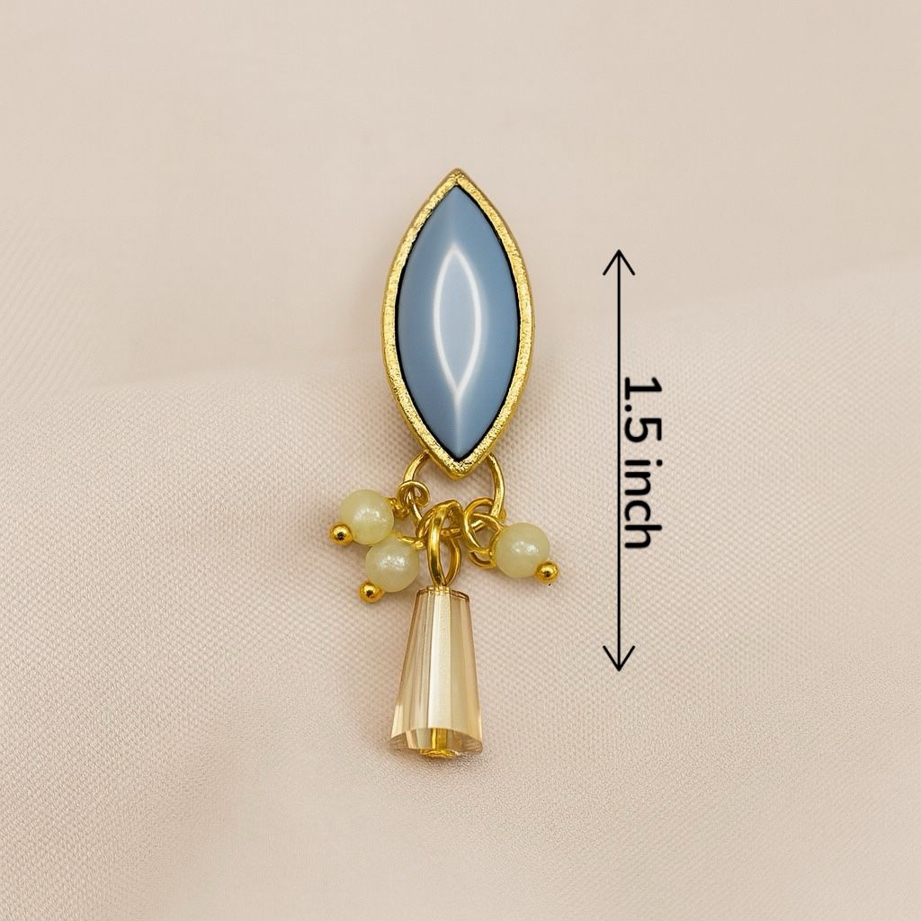 Blue Mist Marquise Dangler
