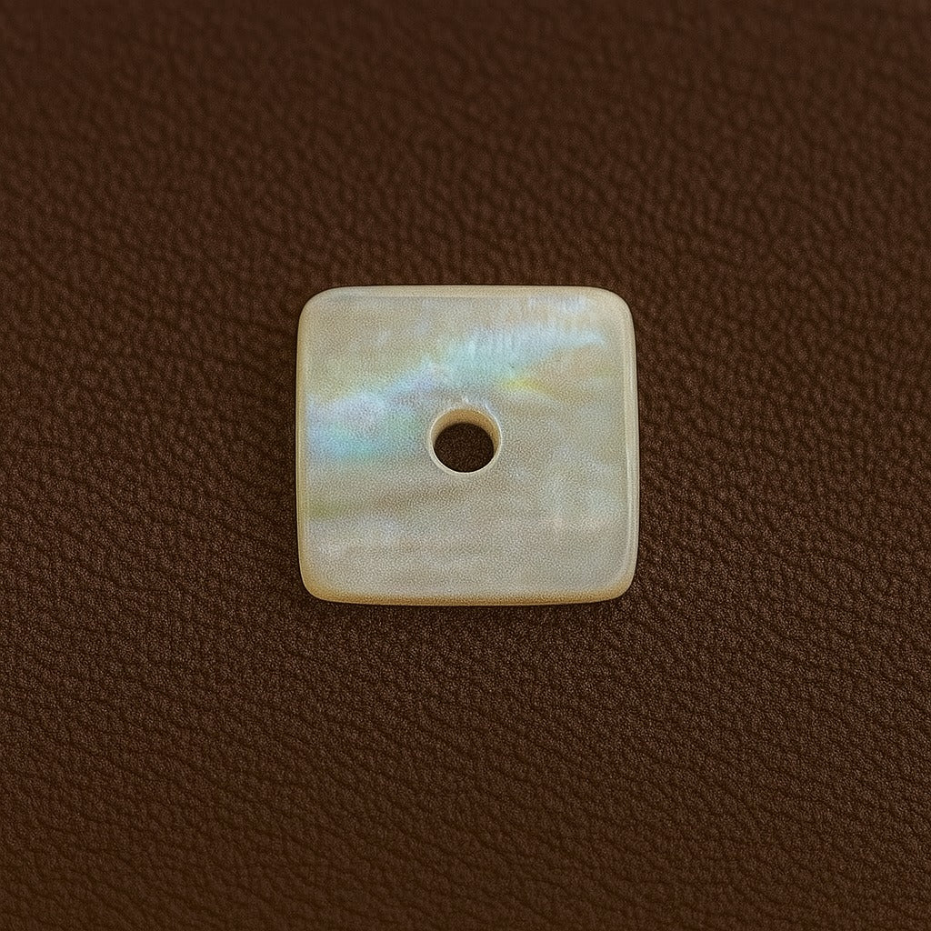 Iridescent Square Shell Button