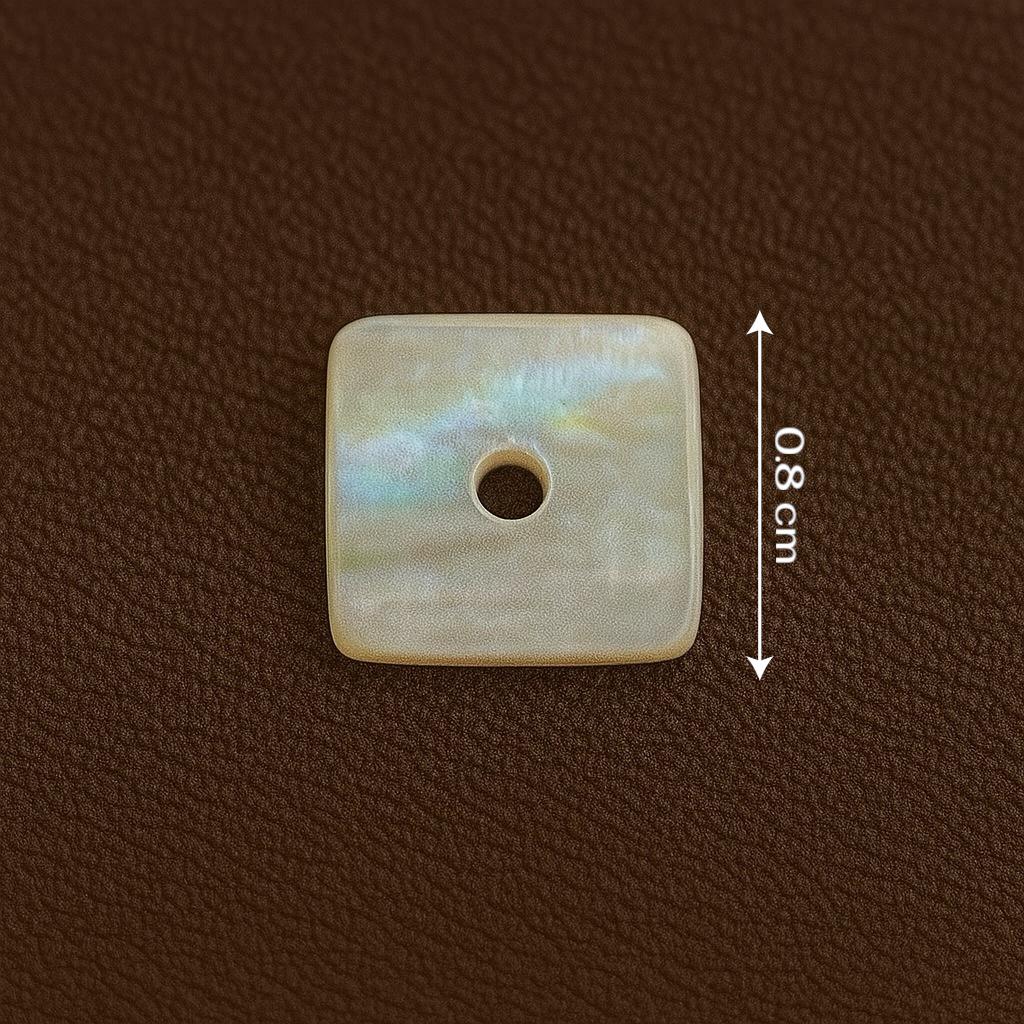 Iridescent Square Shell Button