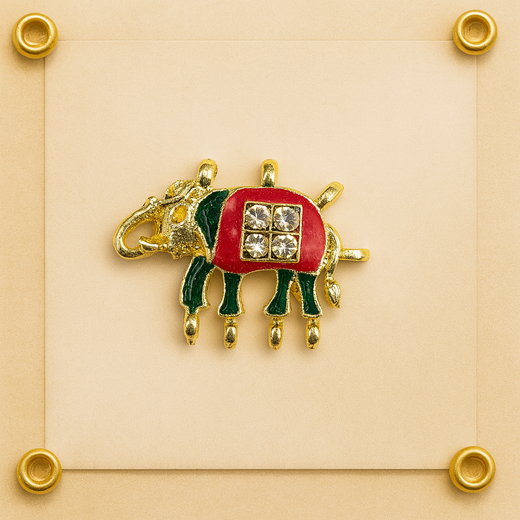 Classic Regal Elephant Button