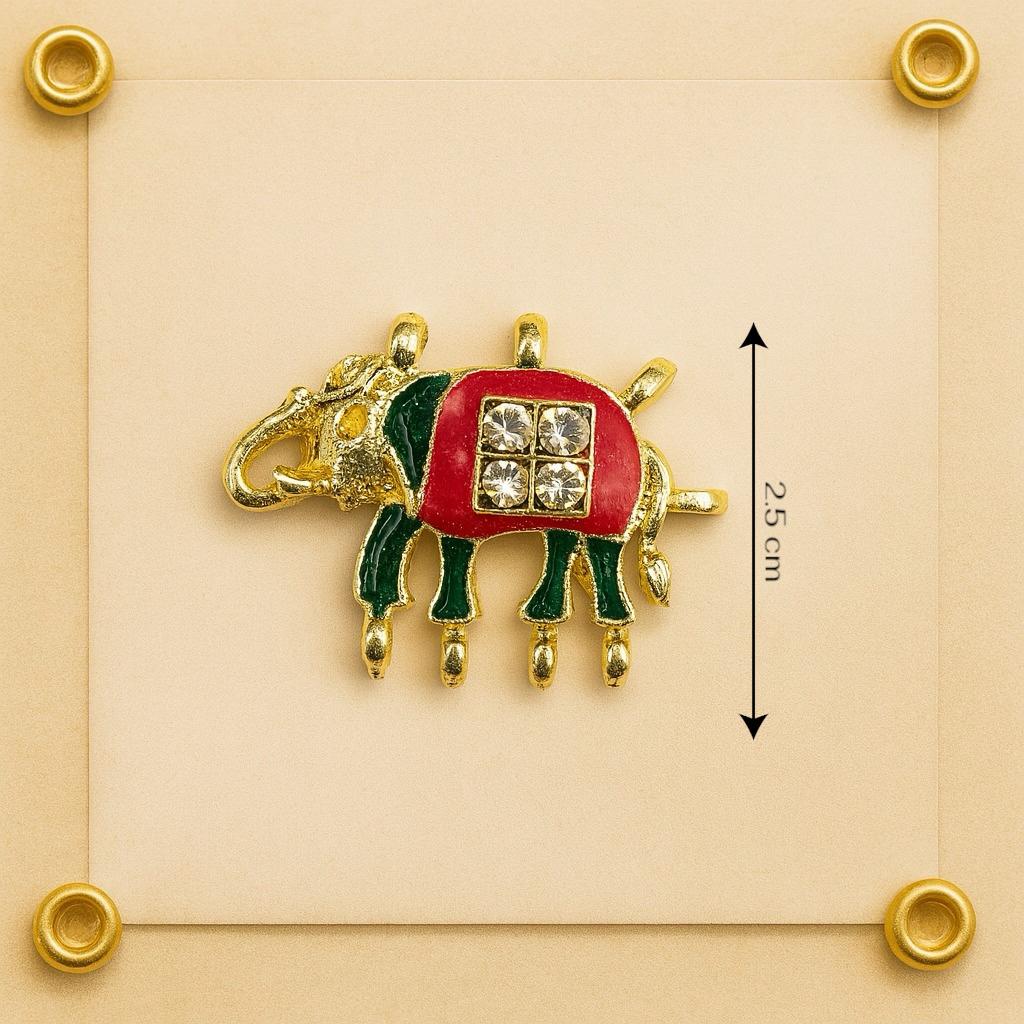Classic Regal Elephant Button