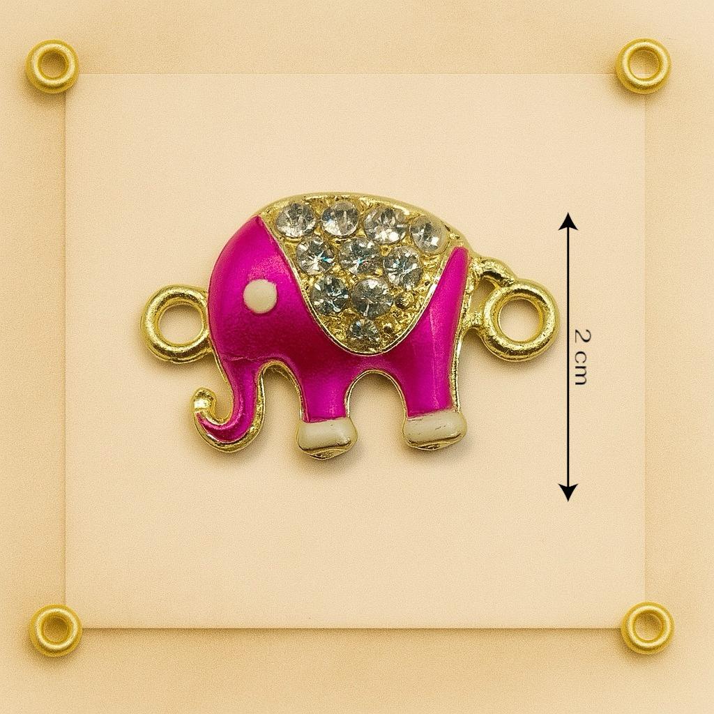 Pink Elephant Connector Button