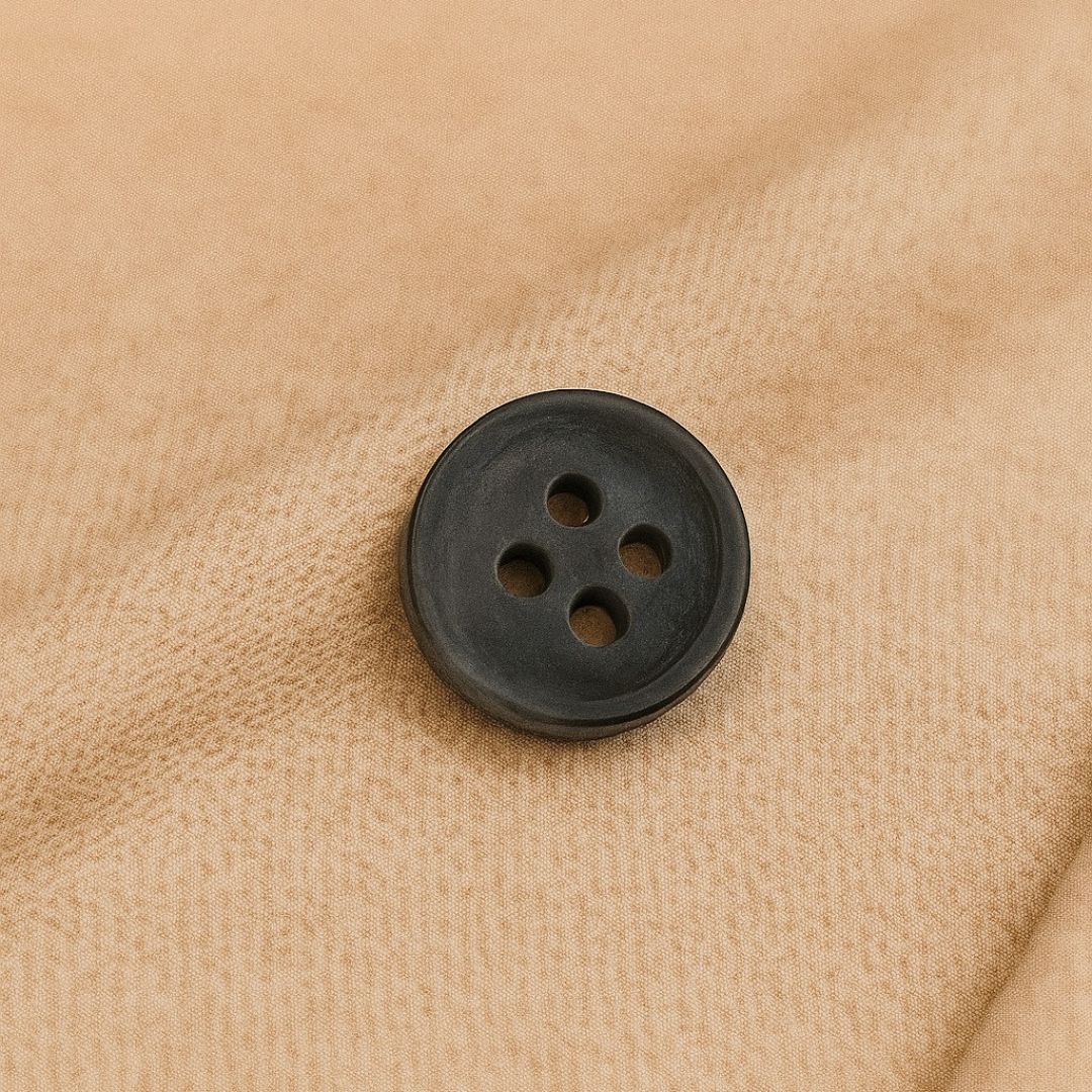 Charcoal Noir Classic Button