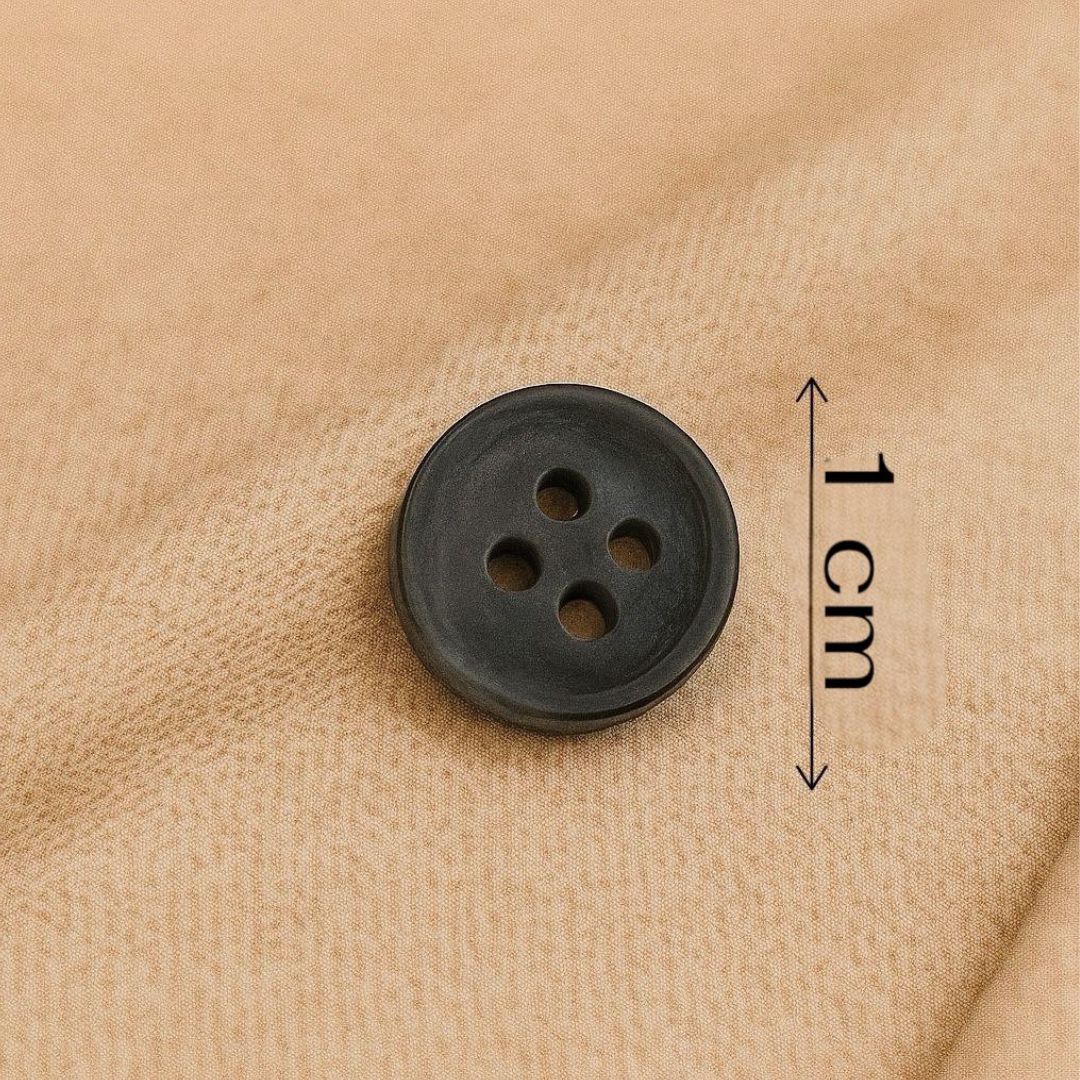 Charcoal Noir Classic Button