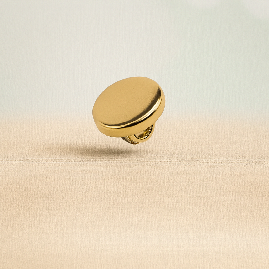 Matte Gold Minimal Button