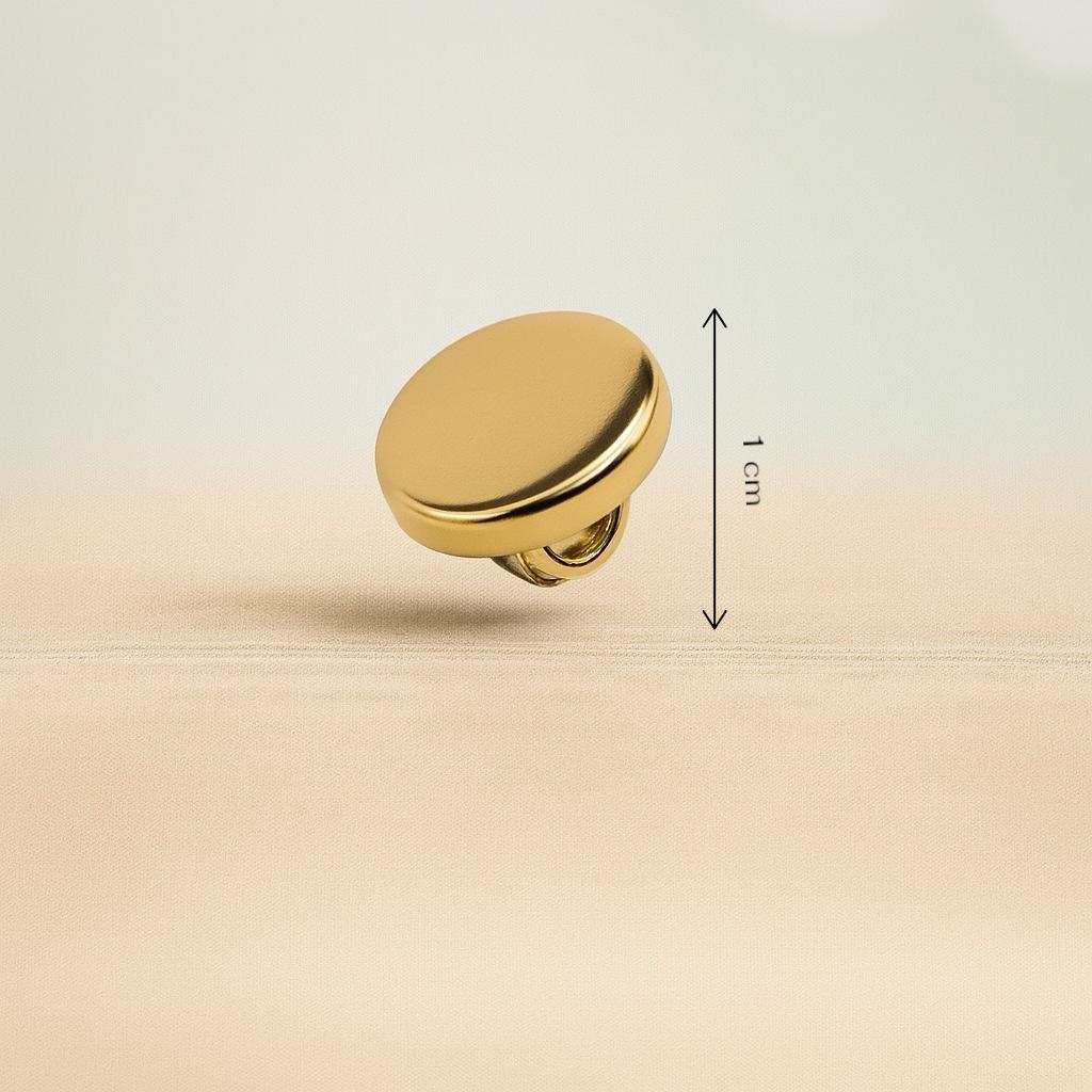 Matte Gold Minimal Button