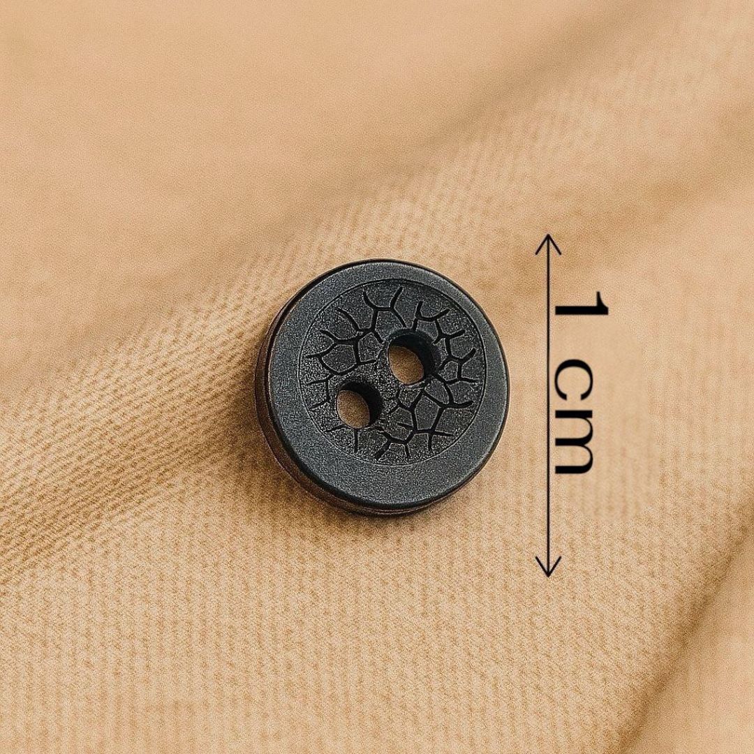 Cracked Earth Matte Button