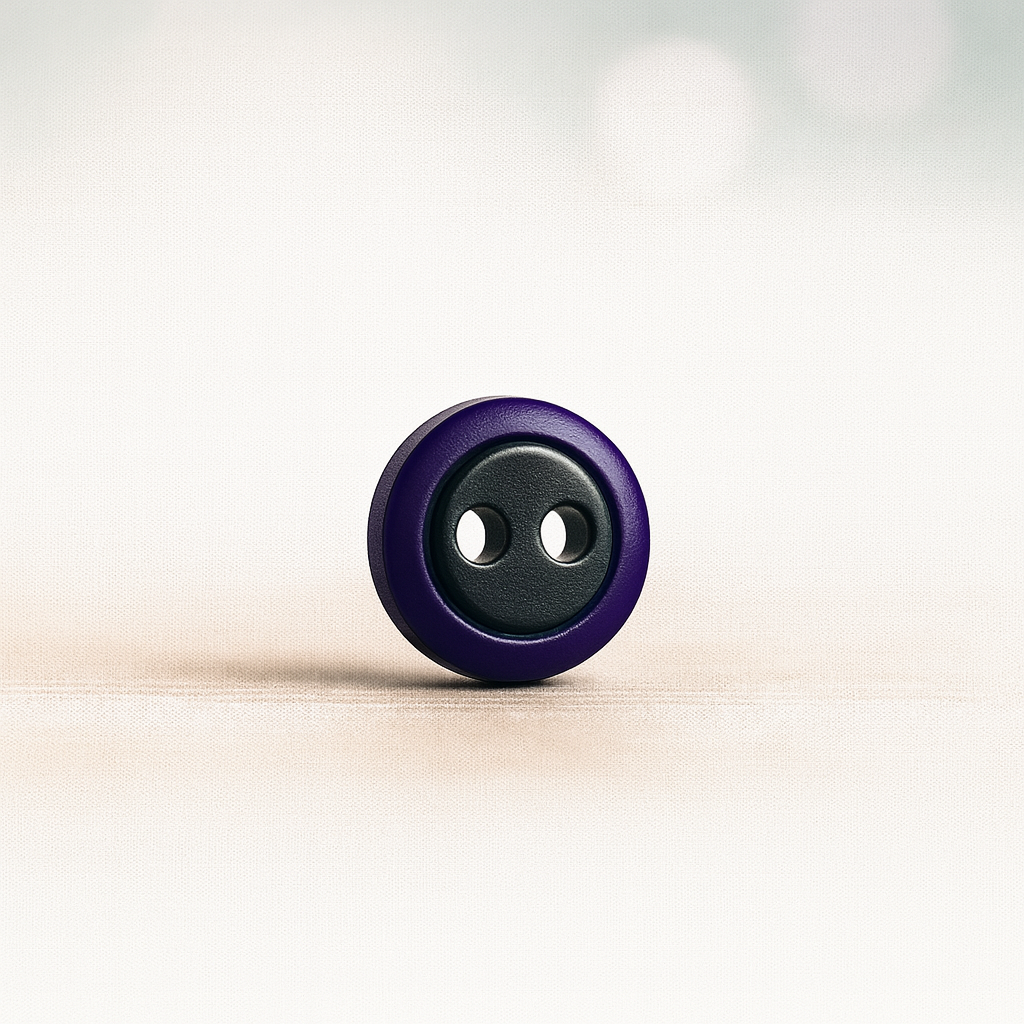 Purple & Black Dual-Tone Button