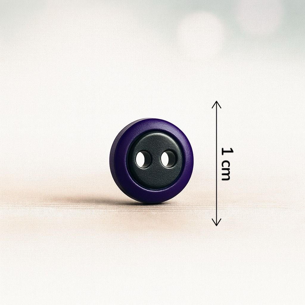 Purple & Black Dual-Tone Button