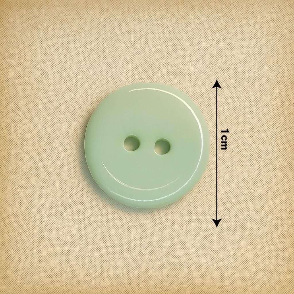 Mint Mist Duo-Hole Button