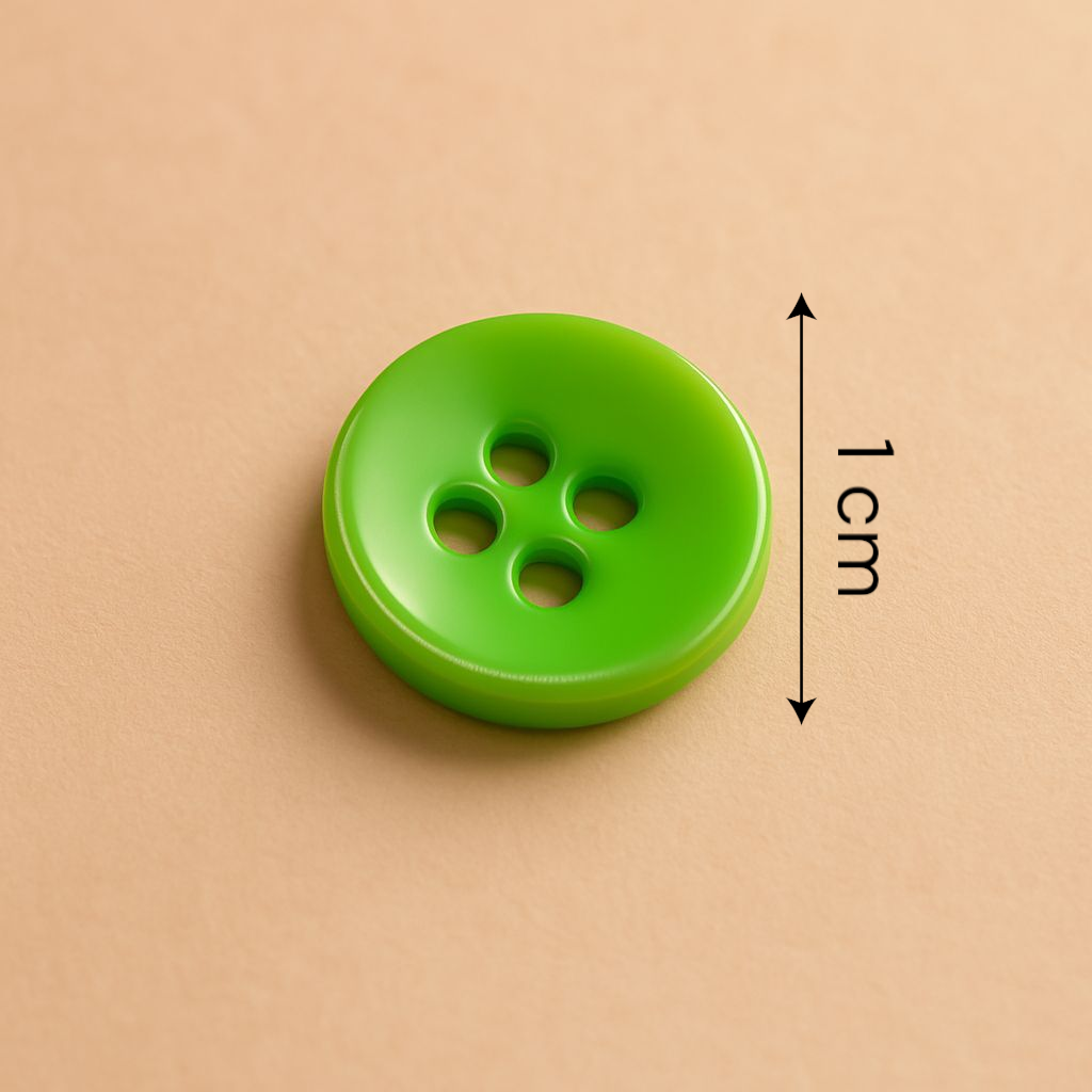 Lime Pop Quad-Hole Button