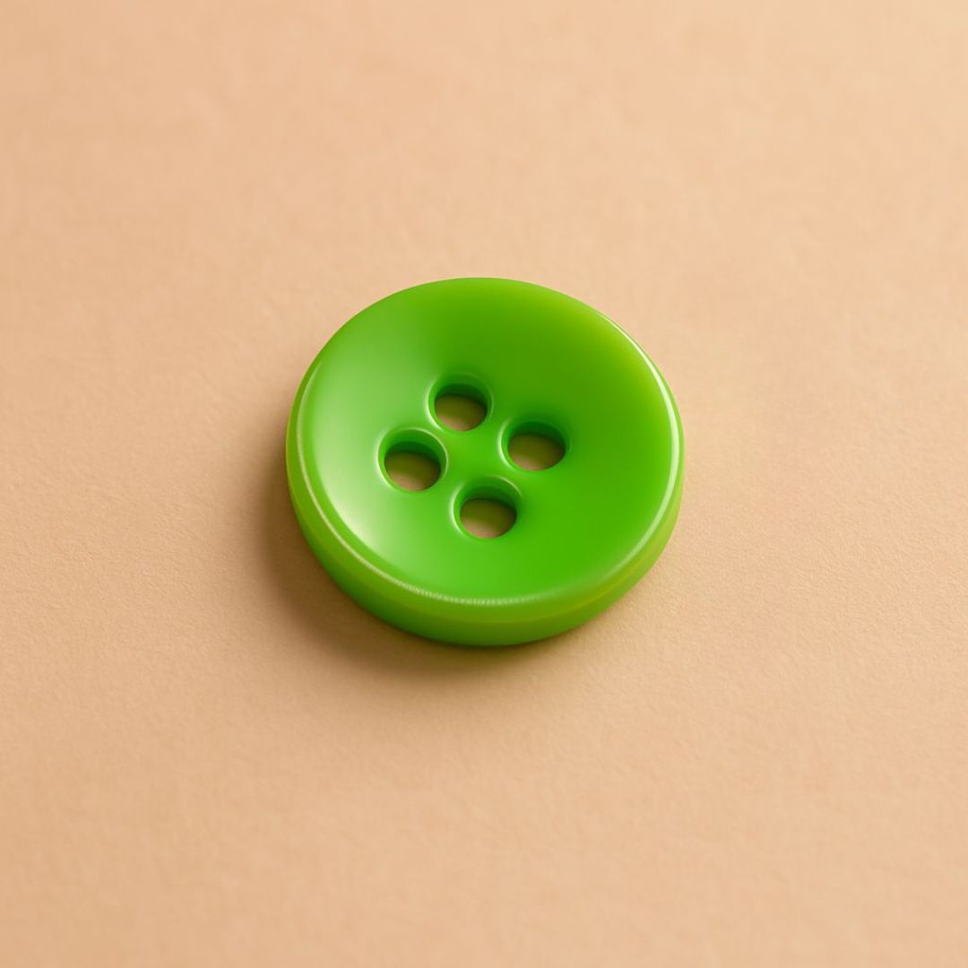 Lime Pop Quad-Hole Button