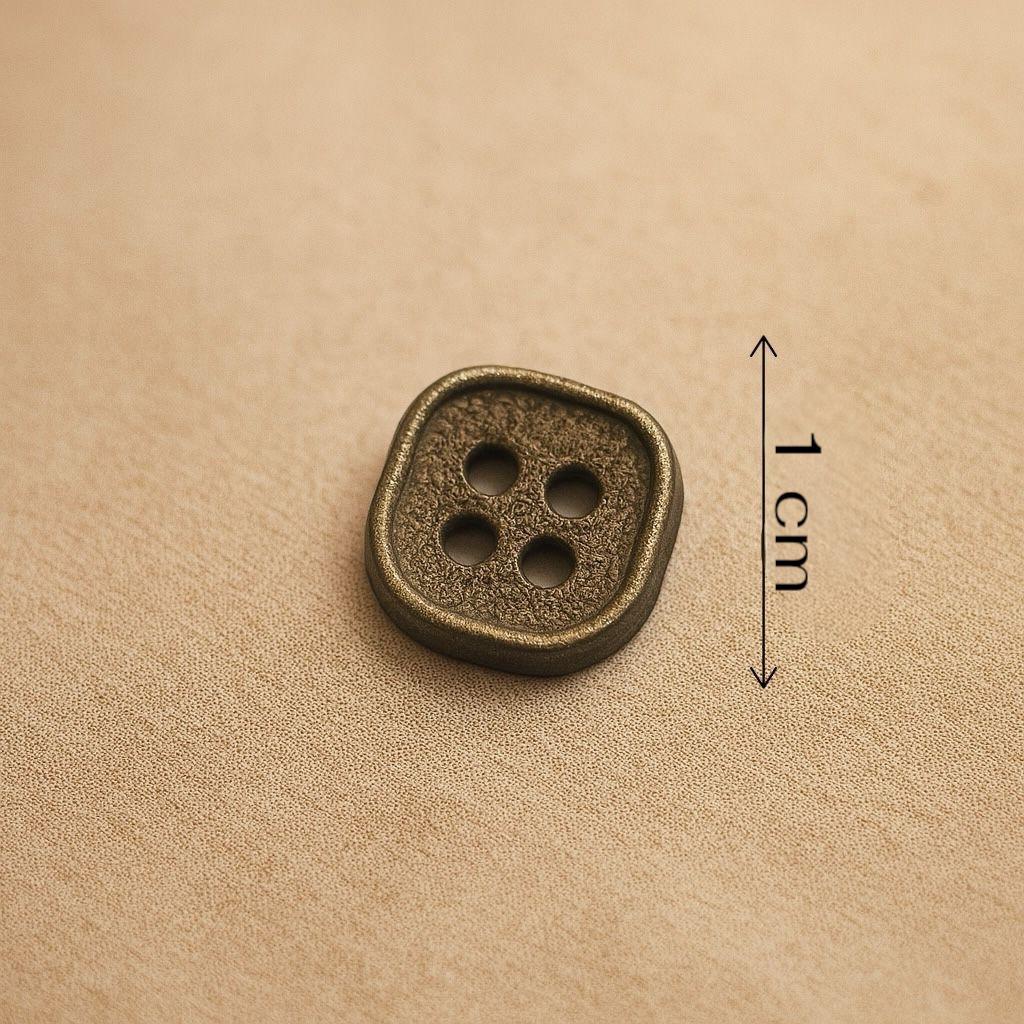 Bronze Pebble Edge Button