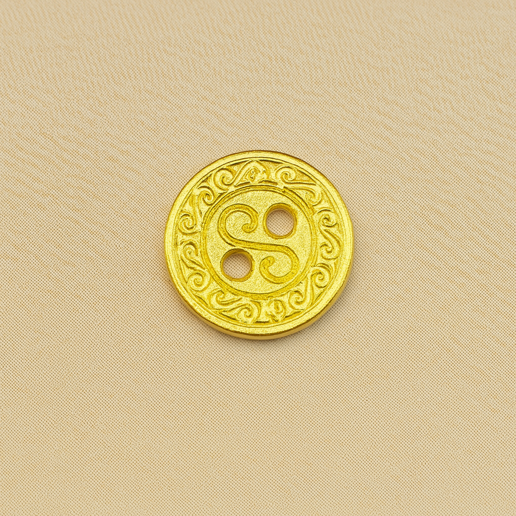 Imperial Swirl Monogram Button