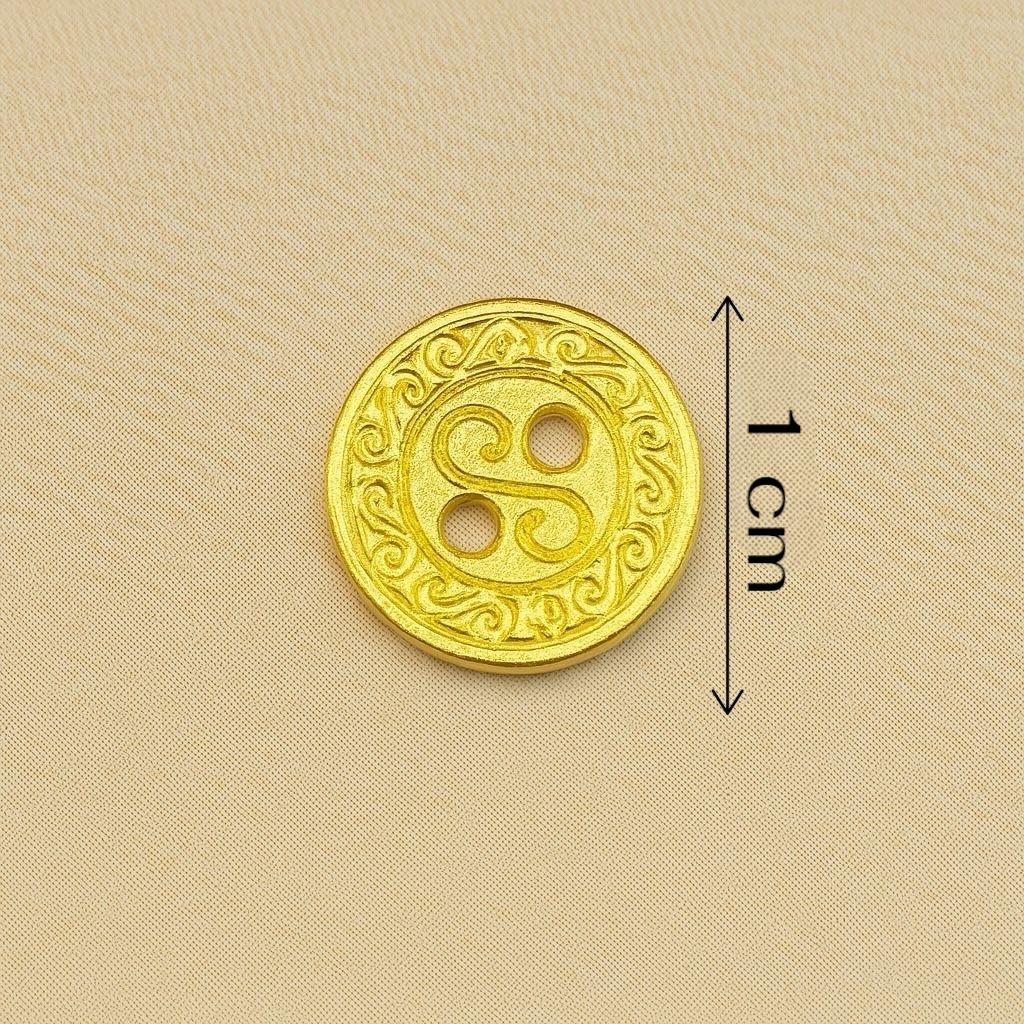 Imperial Swirl Monogram Button