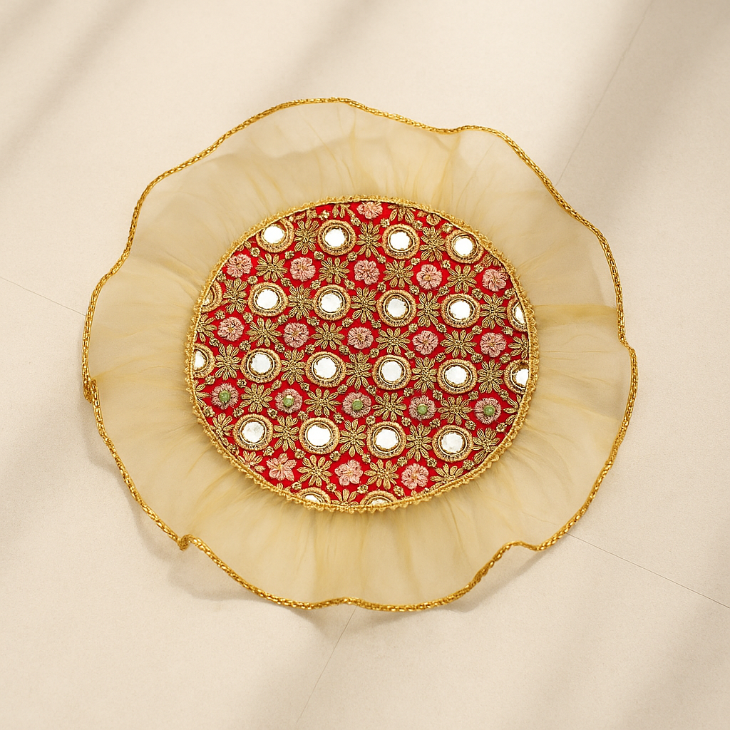 Mirror Bloom Zari Thaalposh