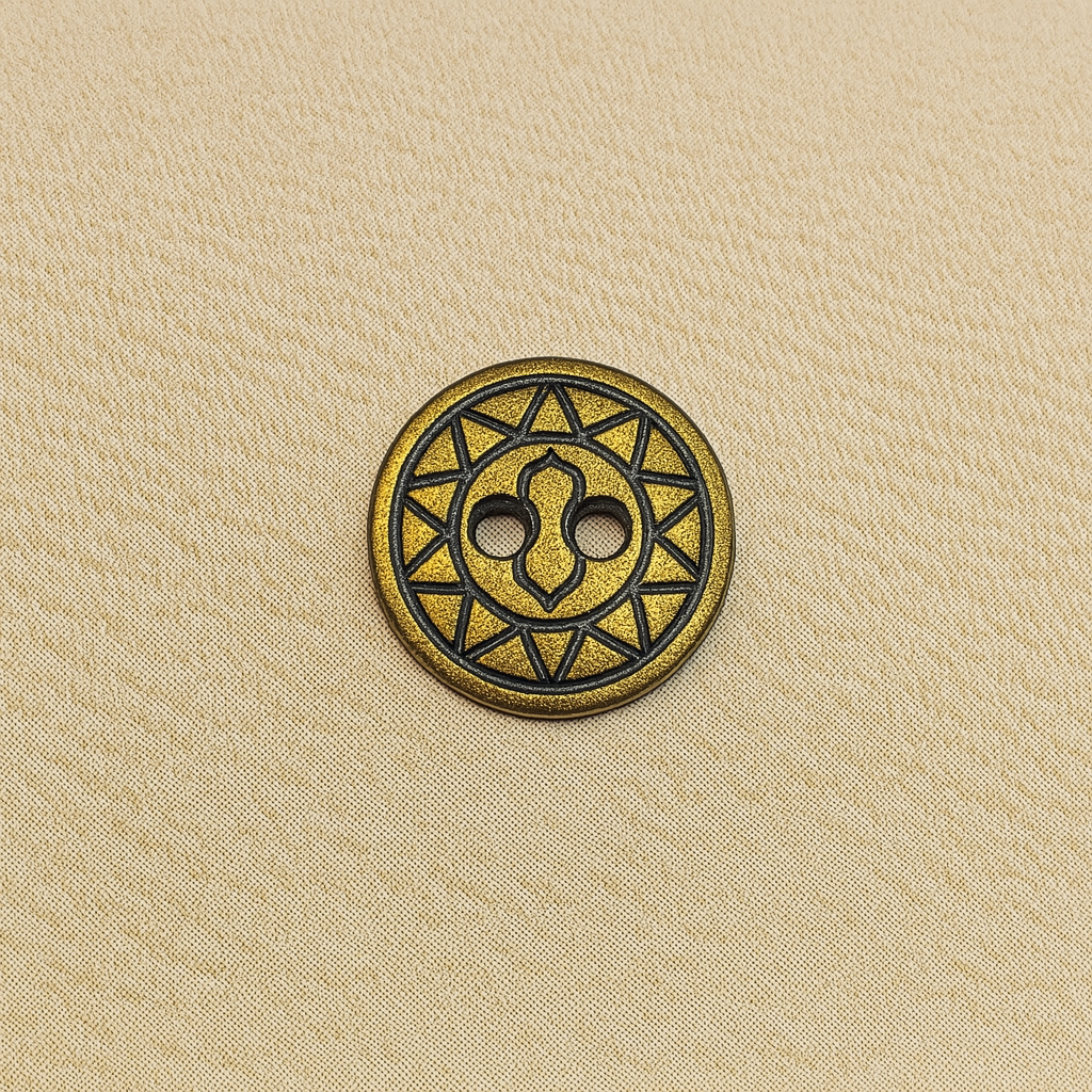 Heritage Sunburst Etched Button