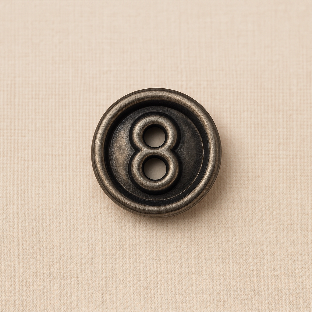 Barrel Loop Gunmetal Button