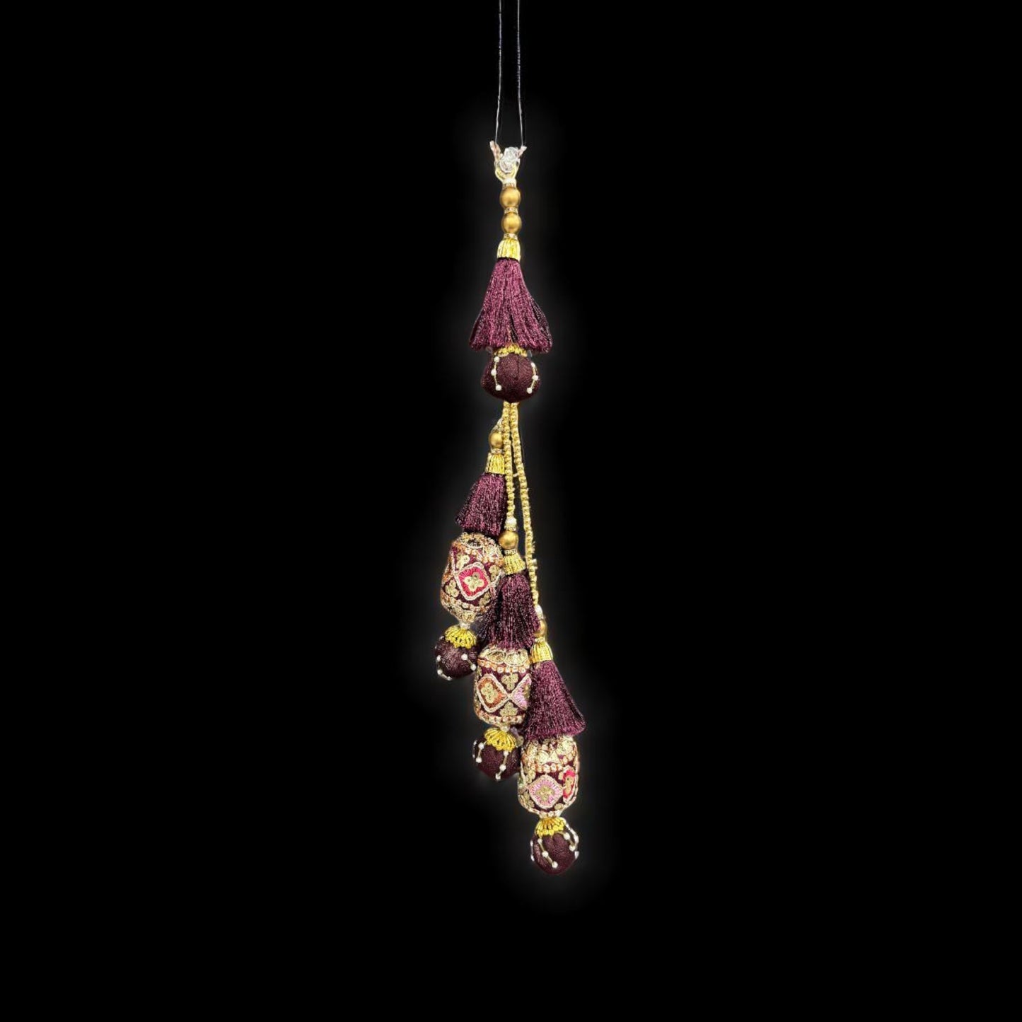 Royal Maroon Medallion (1 Pair)