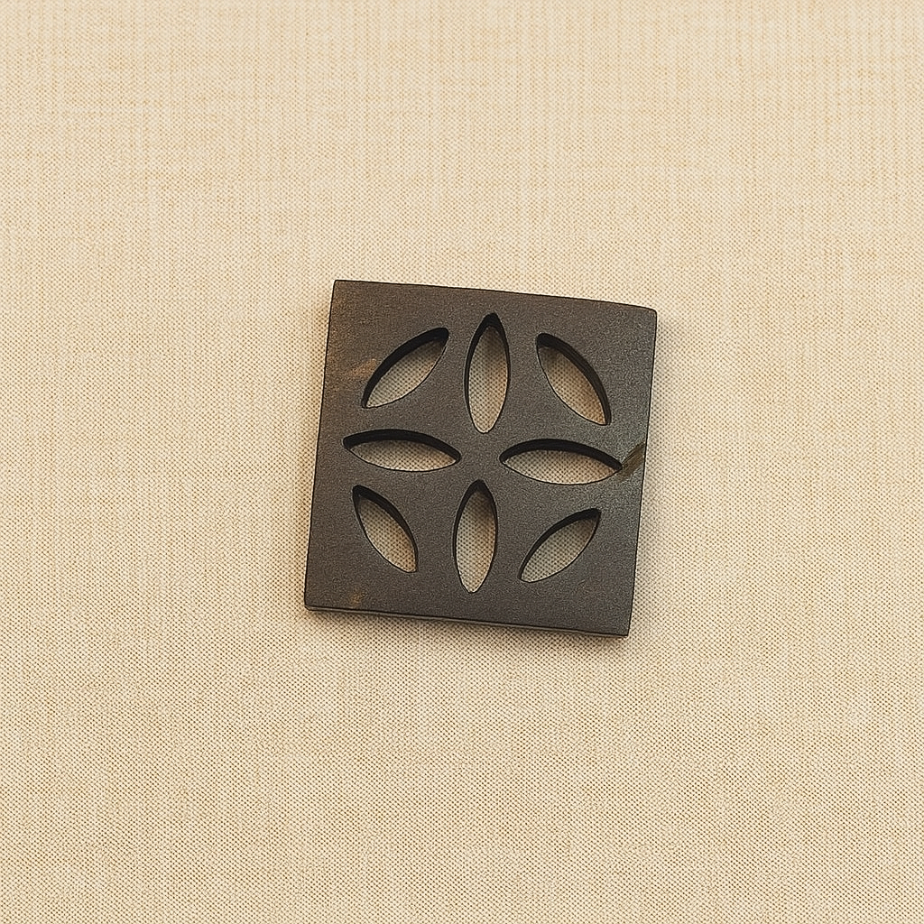 Floral Petal Square Button