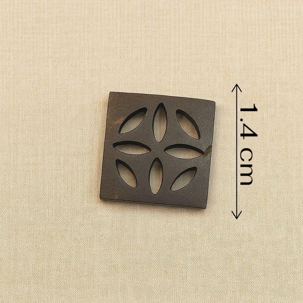 Floral Petal Square Button