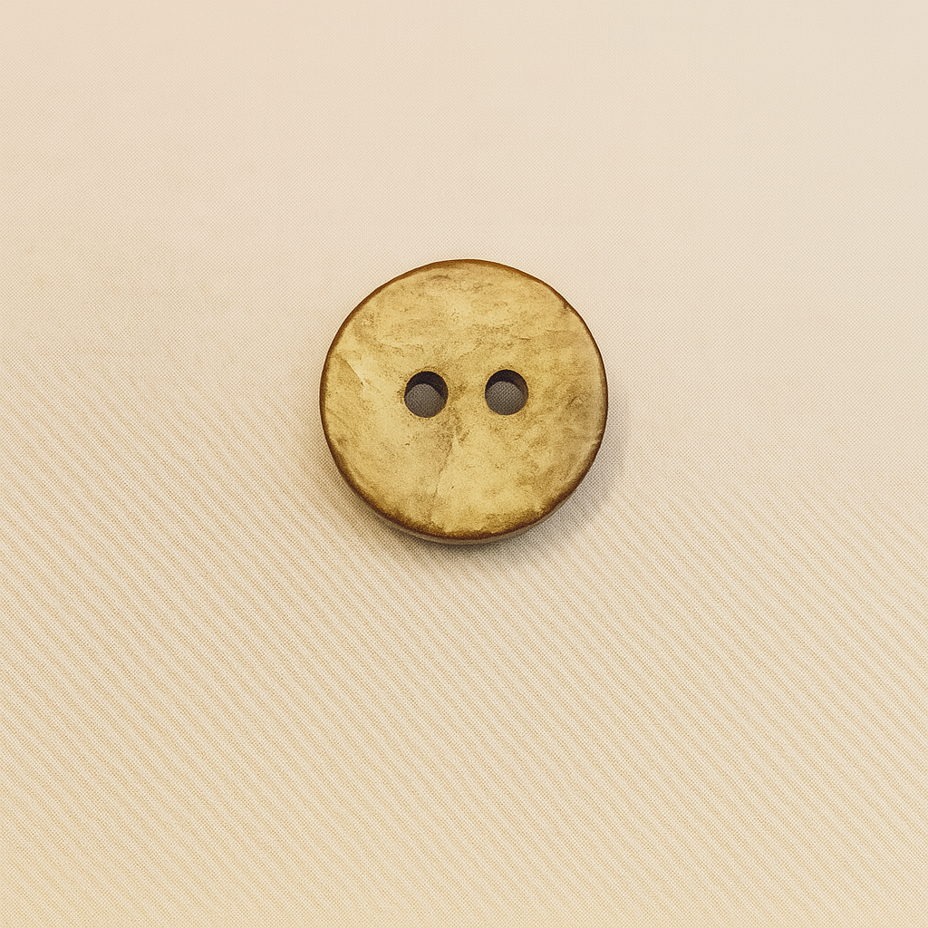 Rustic Amber Swirl Two-Hole Button