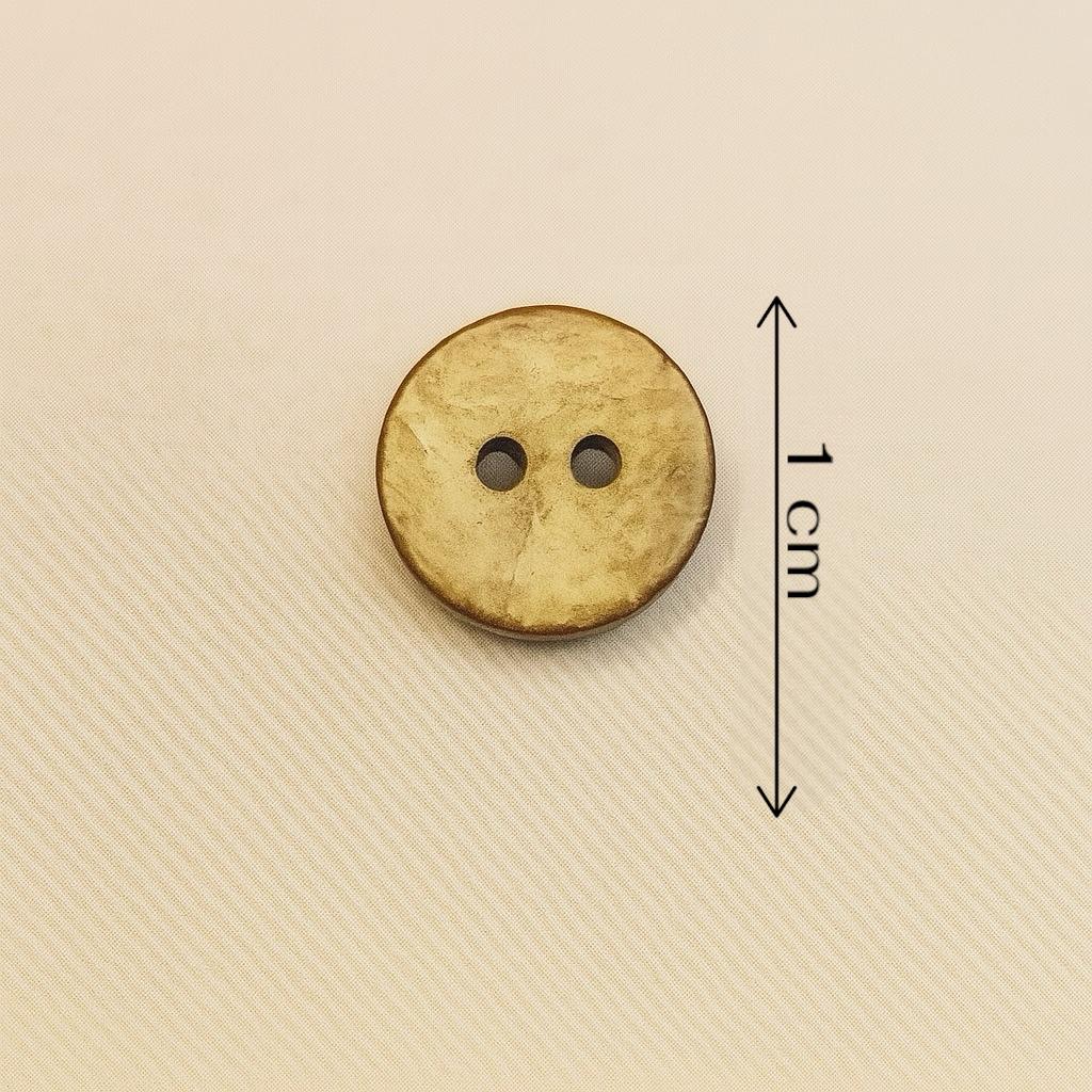 Rustic Amber Swirl Two-Hole Button