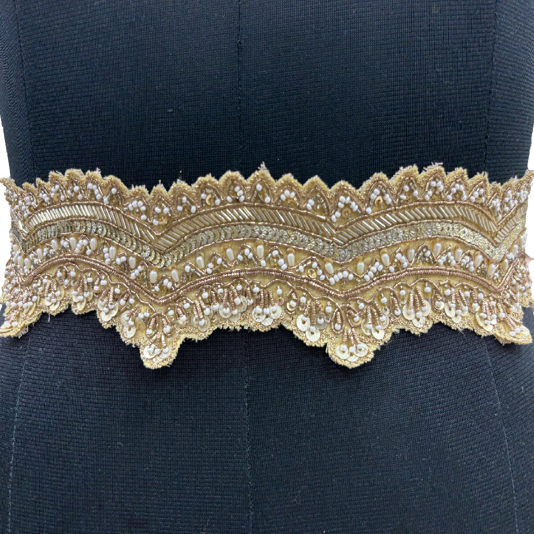Regal Waves Embellished Belt