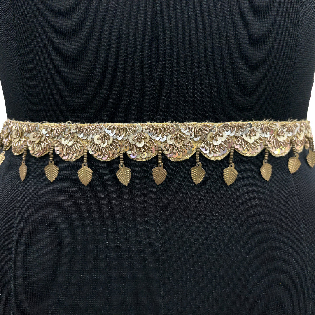 Gilded Charm Leaf Belt