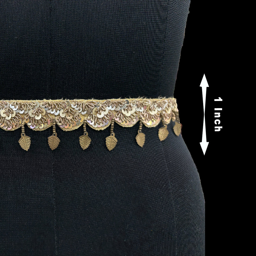 Gilded Charm Leaf Belt