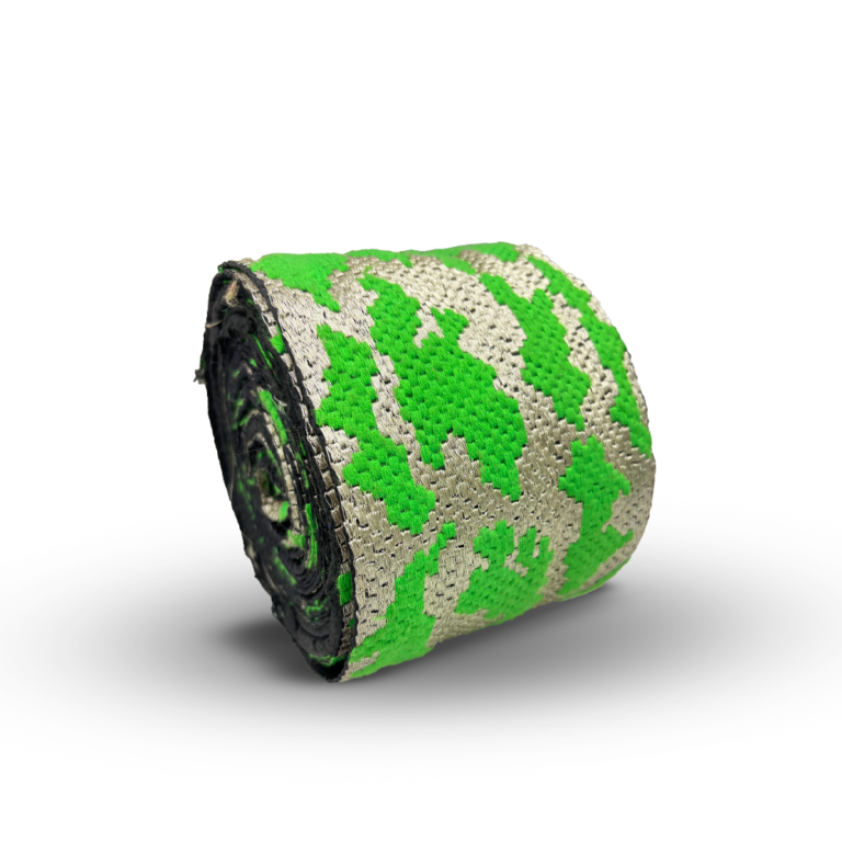 Shatranj Pixel Border – Neon Green | 4.5 Inch (Comes in 9 Meters)