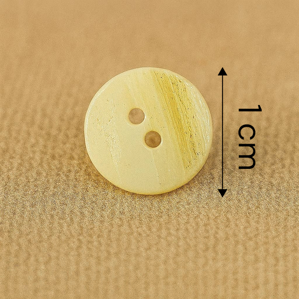 Natural Beige Coconut Shell Button