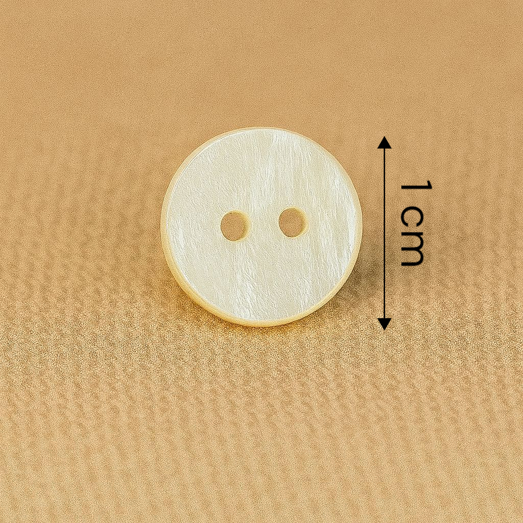 Classic Pearl Matte Button – 2 Hole