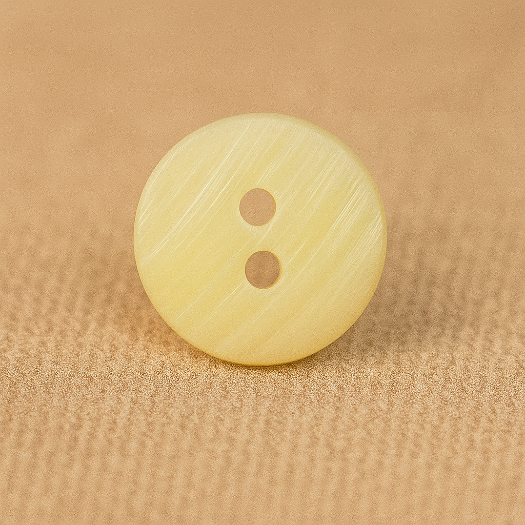 Textured Lemon Matte Button