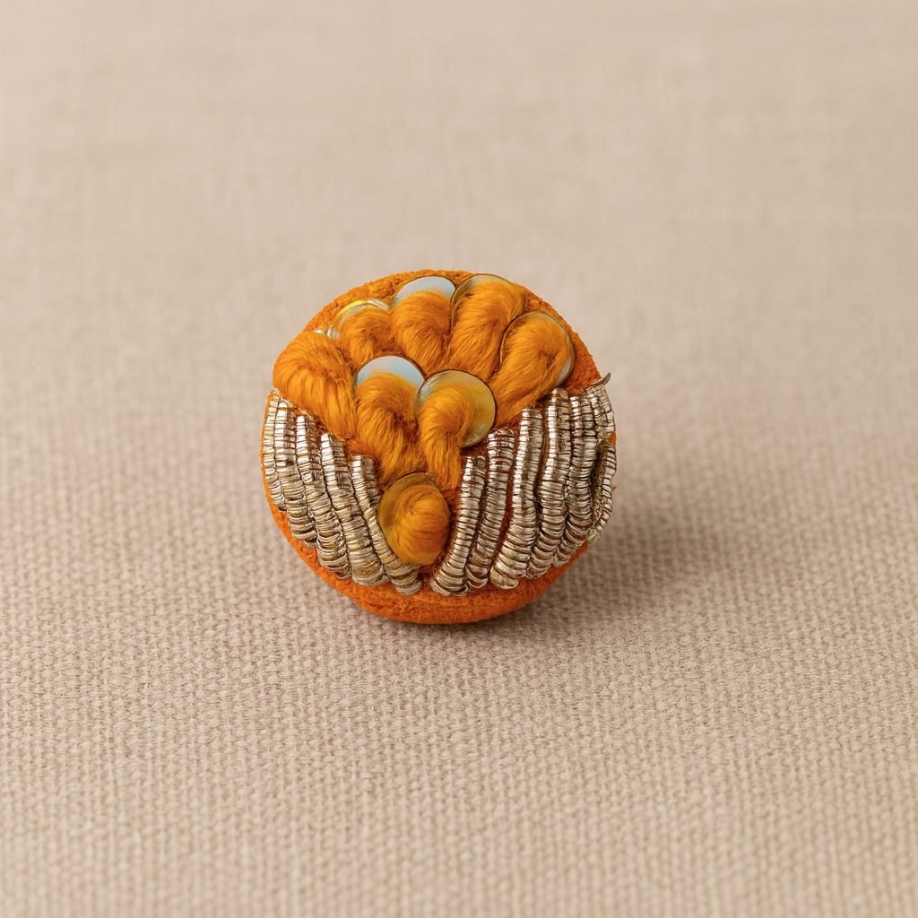 Marigold Bloom Button