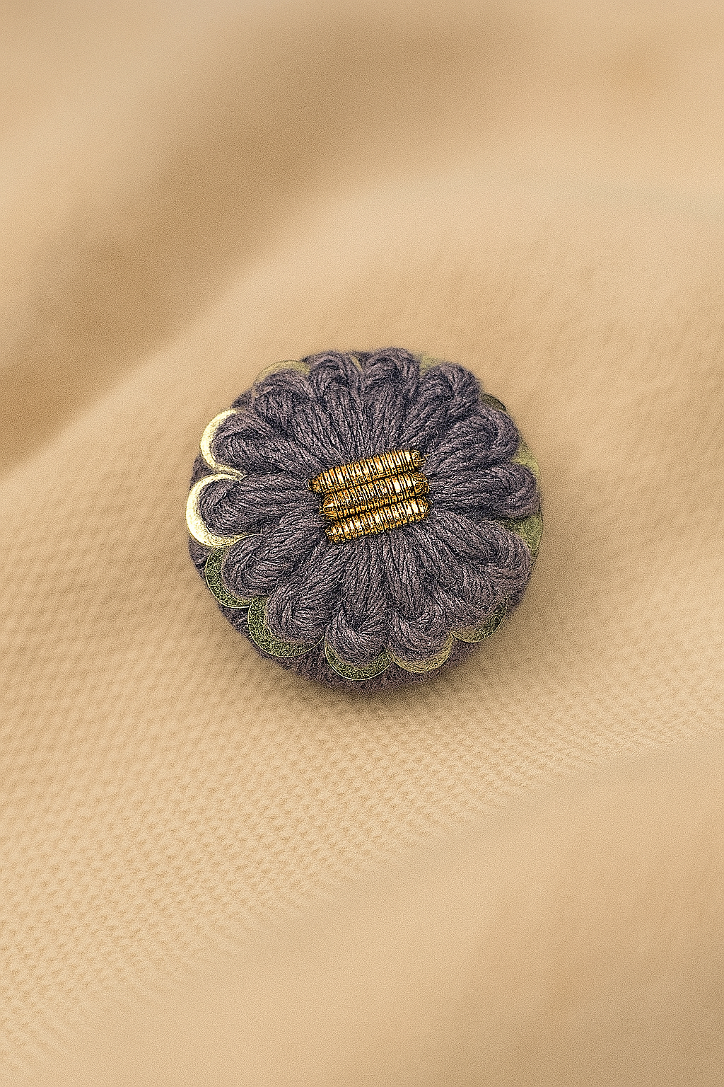 Misty Bloom with Forest Whispers Button