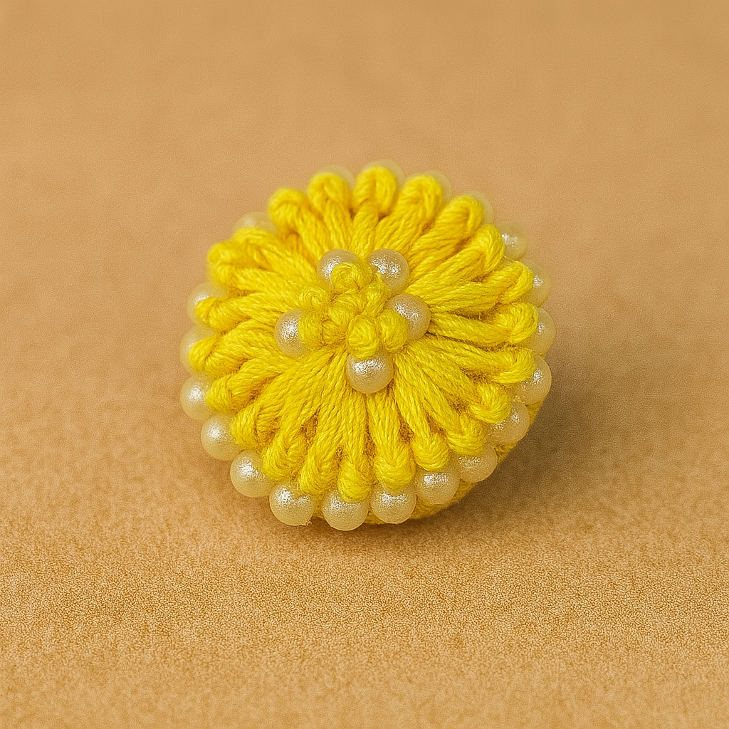 Sunlit Pearl Loop Button