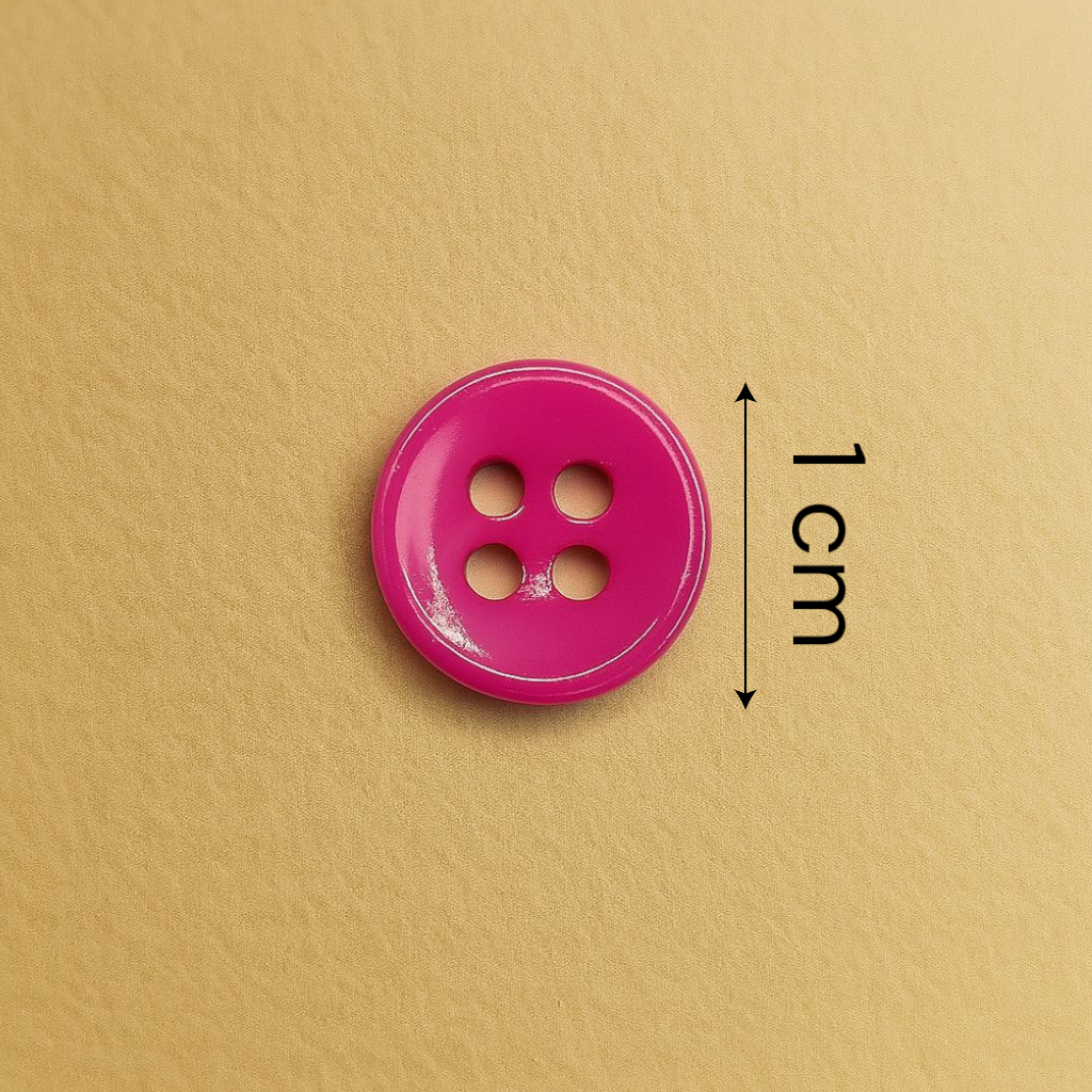 Candy Pink Glossy Button