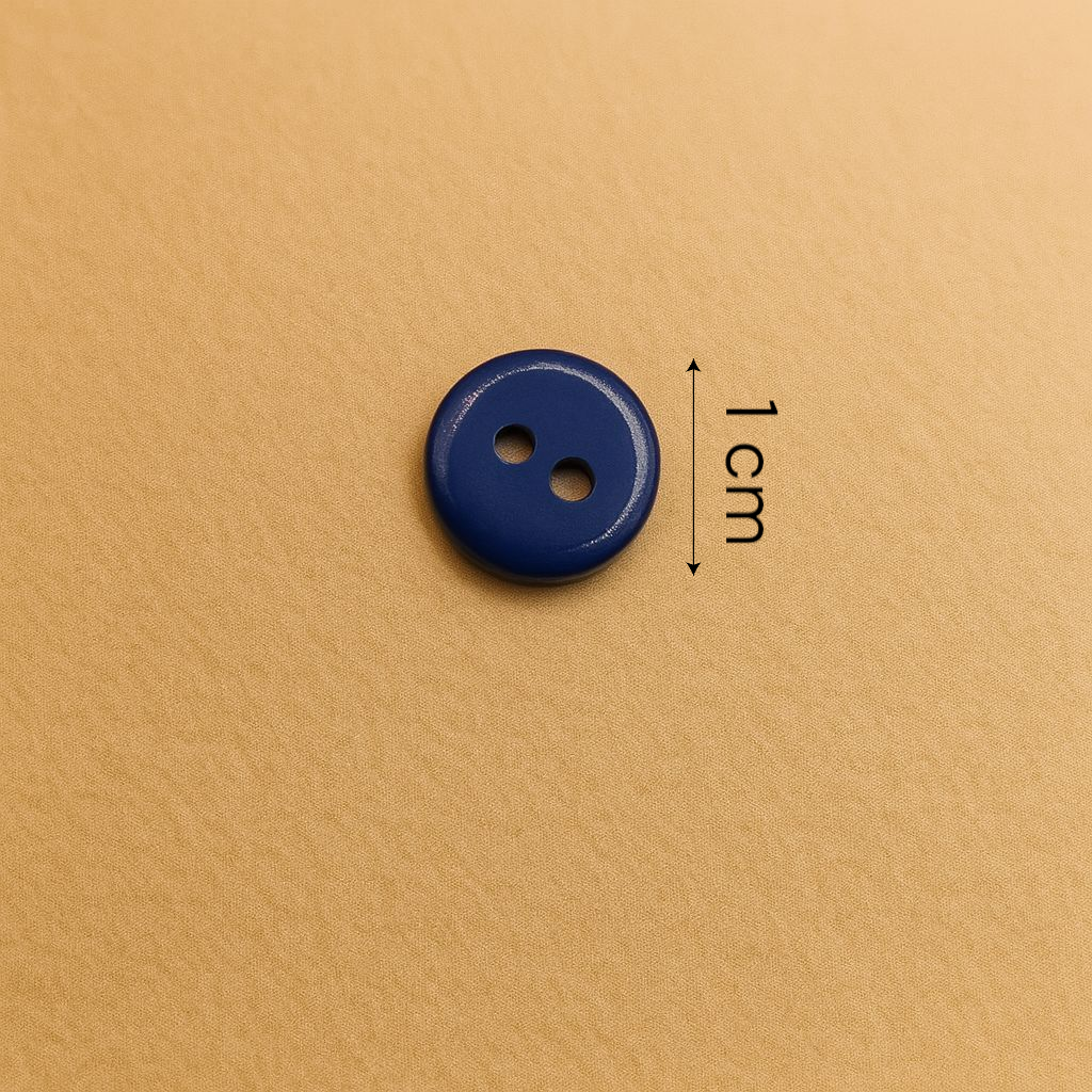 Navy Blue Dual-Hole Button