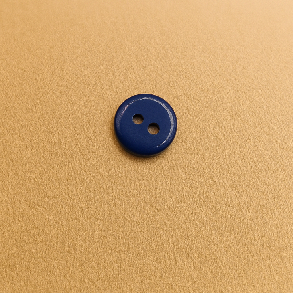 Navy Blue Dual-Hole Button