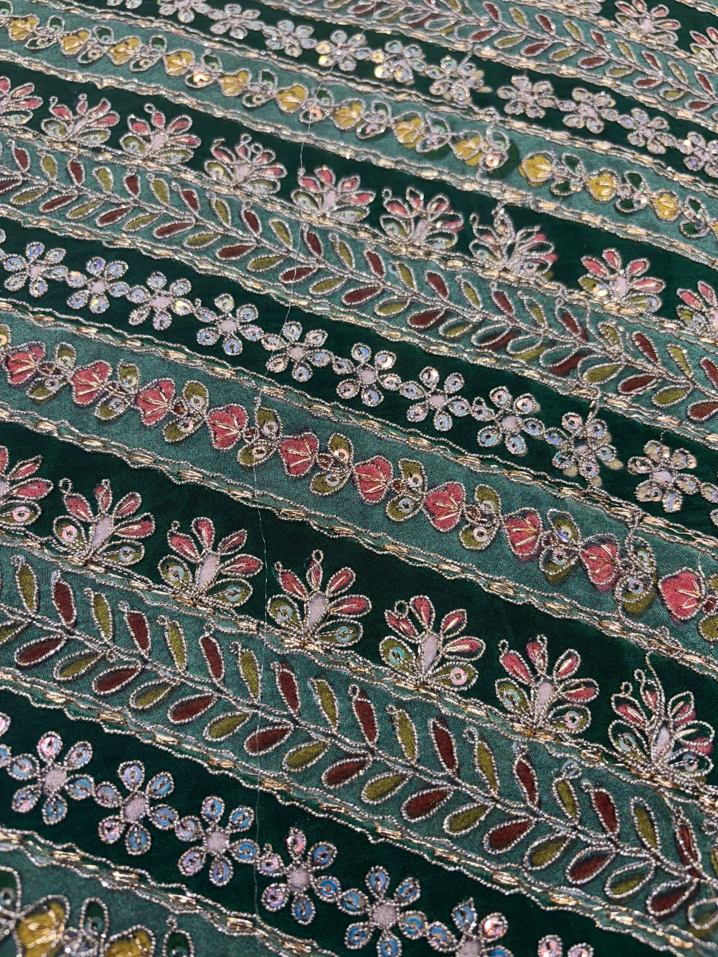 Emerald Bloom Tapestry