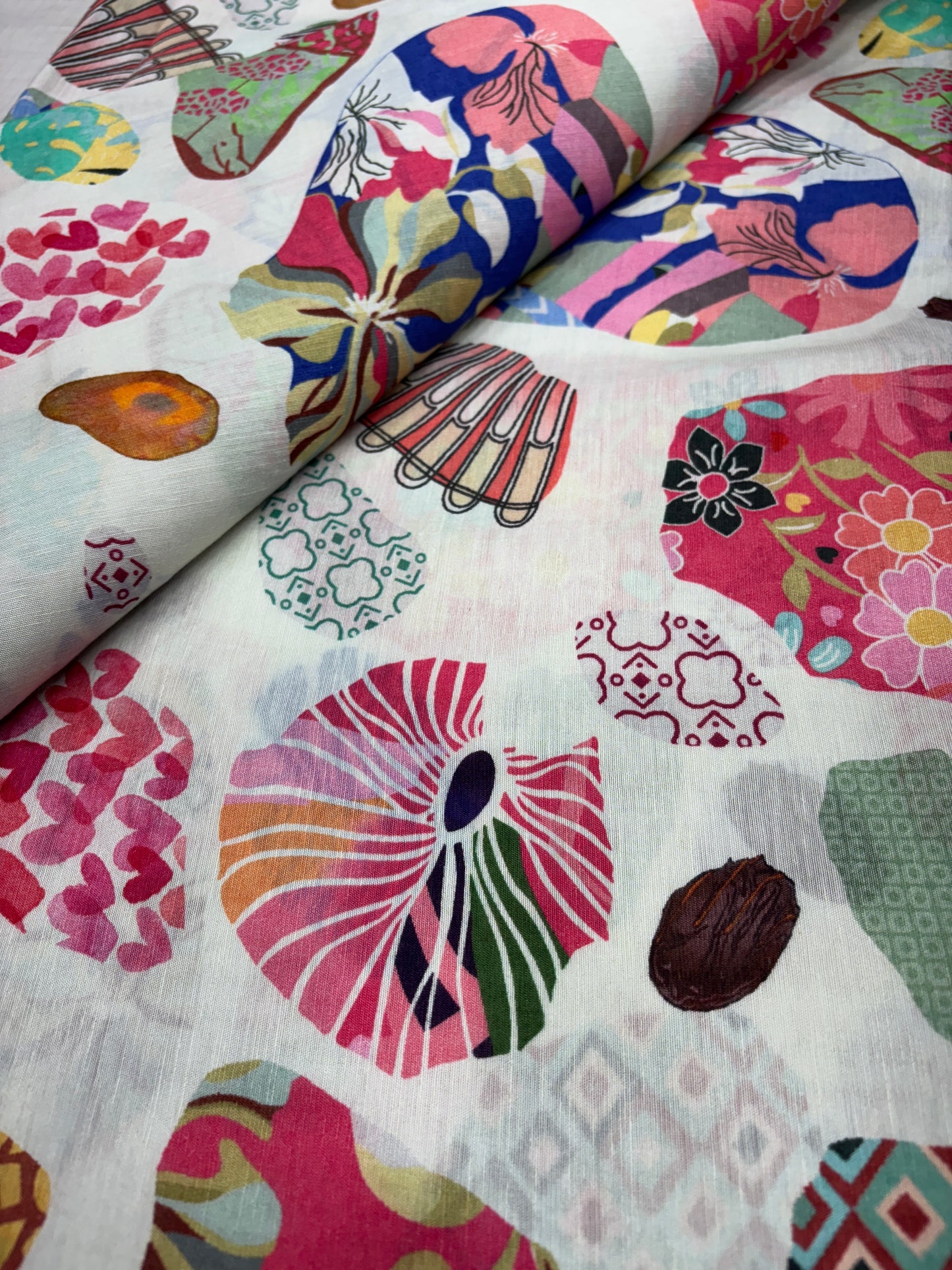 Abstract Bloom Collage (Linen Print)