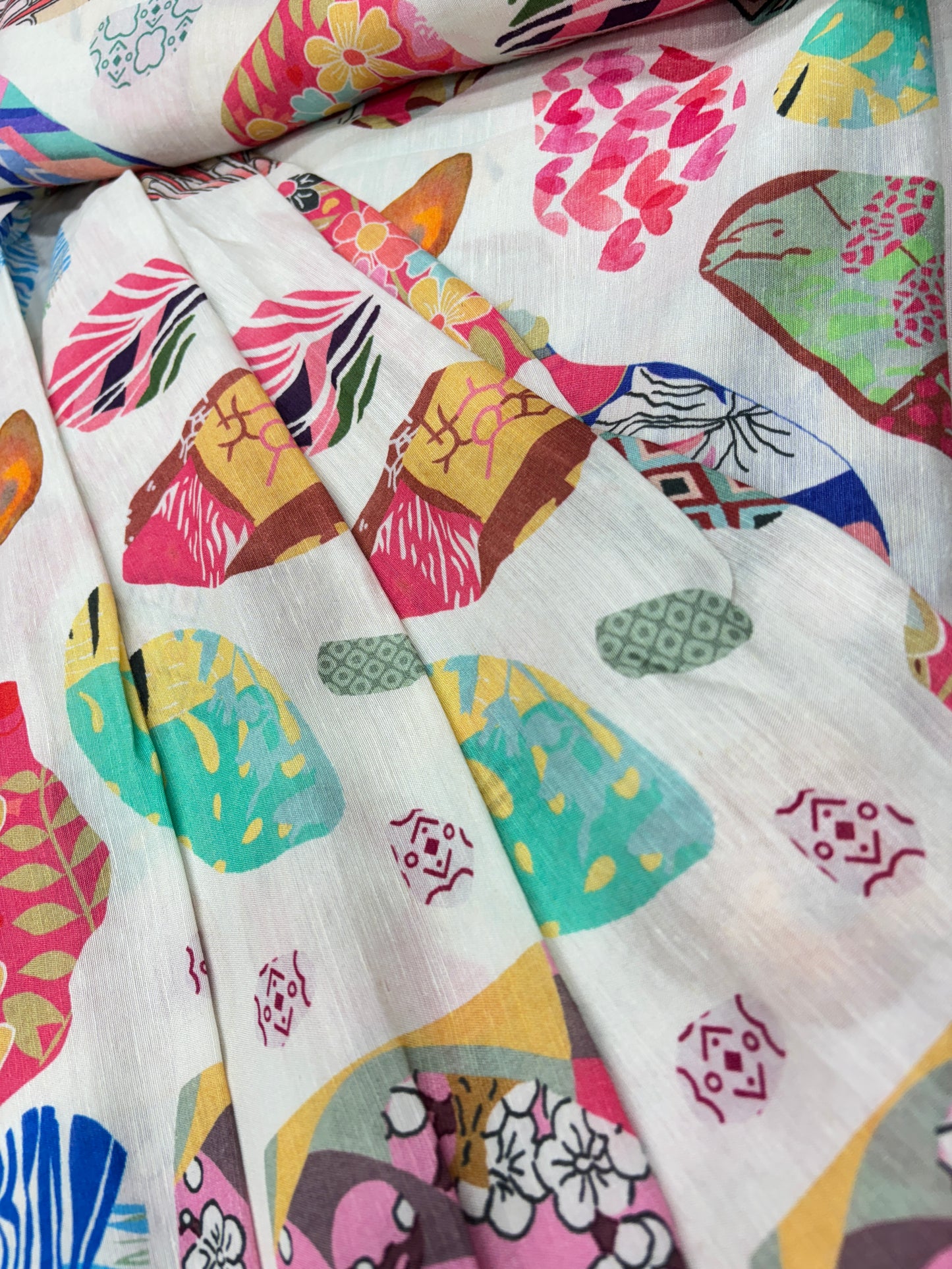 Abstract Bloom Collage (Linen Print)