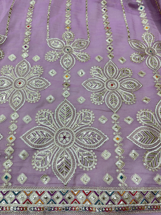 Sheeshmahal Vibes (Tissue with Gota Embroidery)