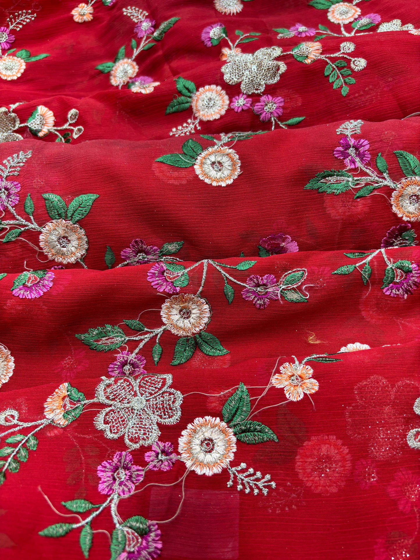 Phoolvati (Chinon with Embroidery Work)