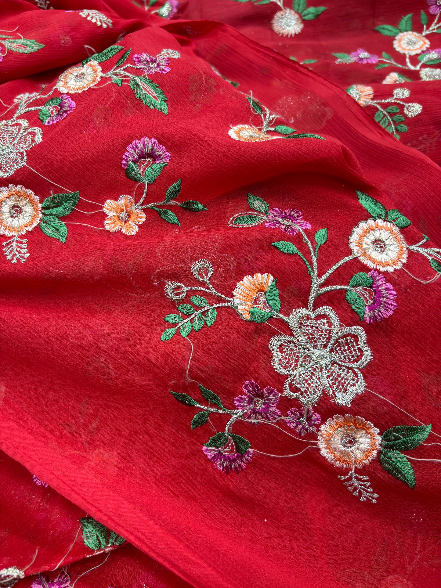 Phoolvati (Chinon with Embroidery Work)