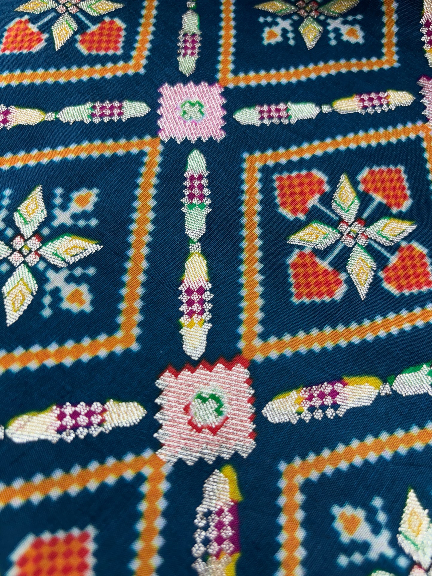 Phulkari Fusion Banarasi Weave