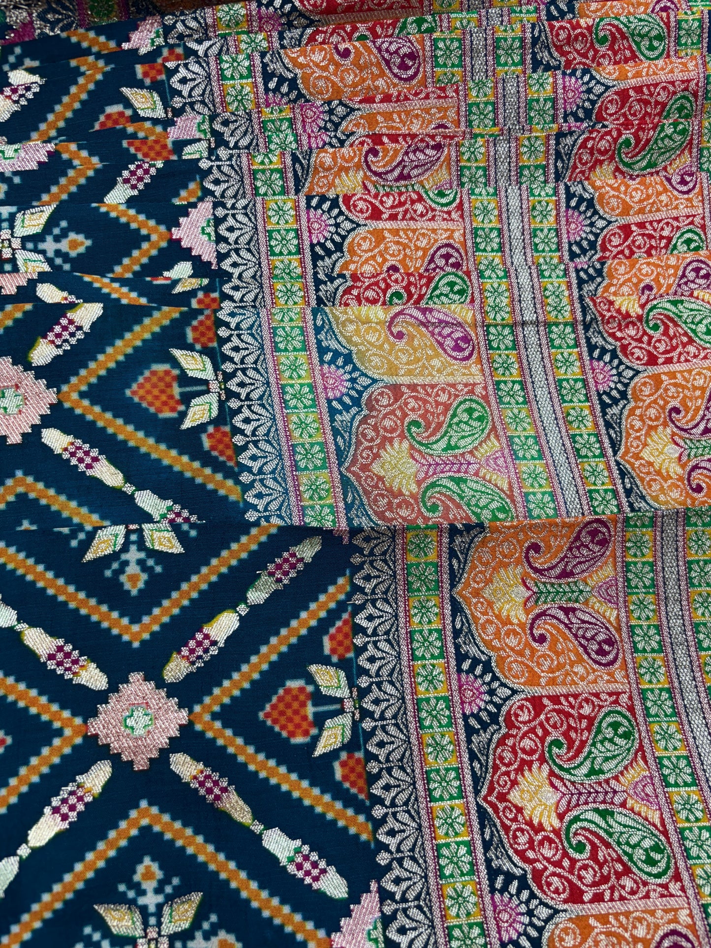 Phulkari Fusion Banarasi Weave