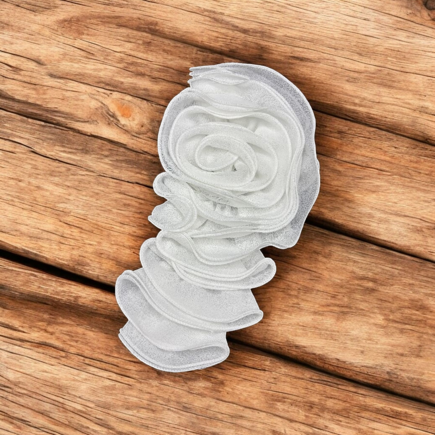 Ivory Bloom Organza Rose Patch