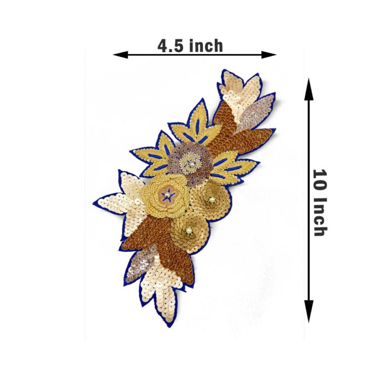 Royal Gold Sequin Cascade Patch